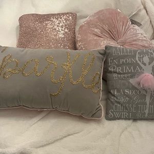 Girls decorative pillows